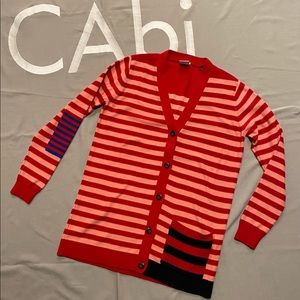 Cabi Picnic cardigan with such bright and cheerful stripes!